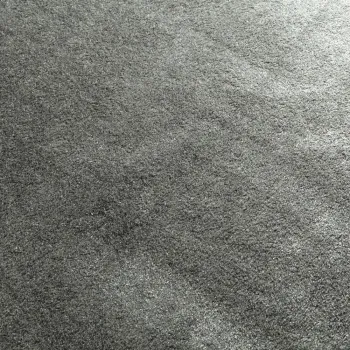 JAB Amaze 493 grau – quadratische Draufsicht Velours-Teppichboden in grau